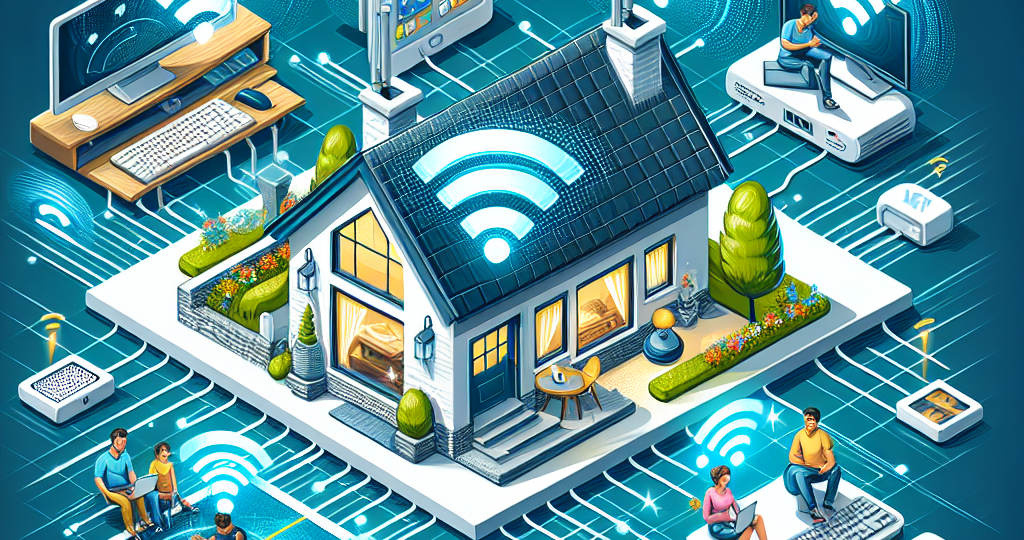 A photograph that is related to the title of the article and would work as a featured image. Title – Fast Internet Booster for Home: Enhancing Your Home Internet Speed